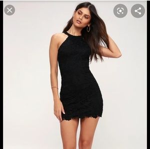 Lulu's Black Lace Dress Cocktail/Homecoming